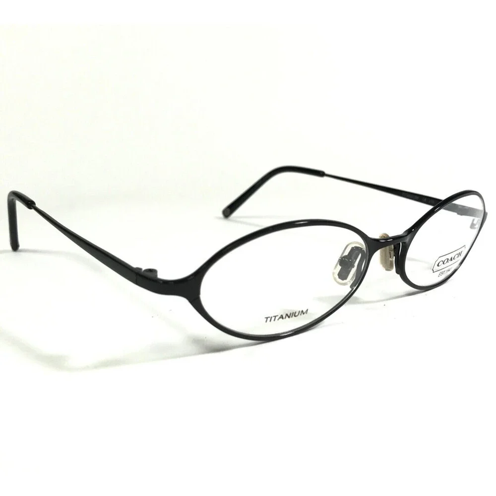 Coach Eyeglasses Frames AIMEE 402 BLACK Oval Round Full Rim 51-17-135 - Picture 2 of 10